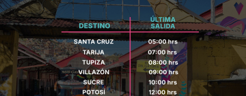 Terminal de Buses de La Paz fija última salida a las 18:00 del sábado por Auto de Buen Gobierno