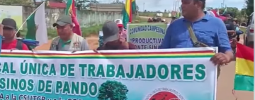 Defensor del Pueblo in situ tendrá un encuentro con marchistas desde Pando contra la Ley 1720