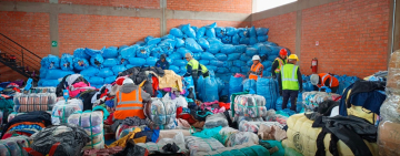 La Aduana Nacional destruye más de 42 toneladas de ropa usada en La Paz