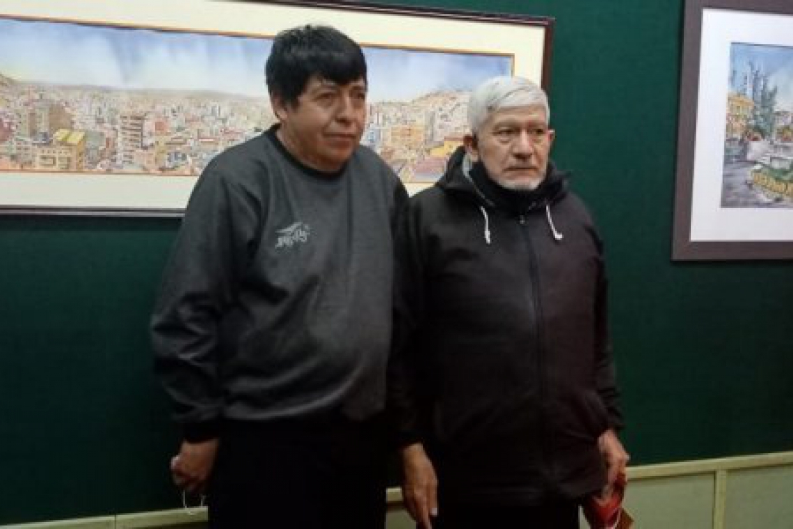 Edwin Cartagena inauguró su Exposición Homenaje a Oruro