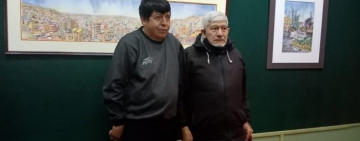 Edwin Cartagena inauguró su Exposición Homenaje a Oruro