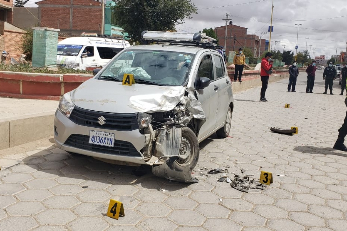 "Se fue en contraruta" y  ocasionó una colisión