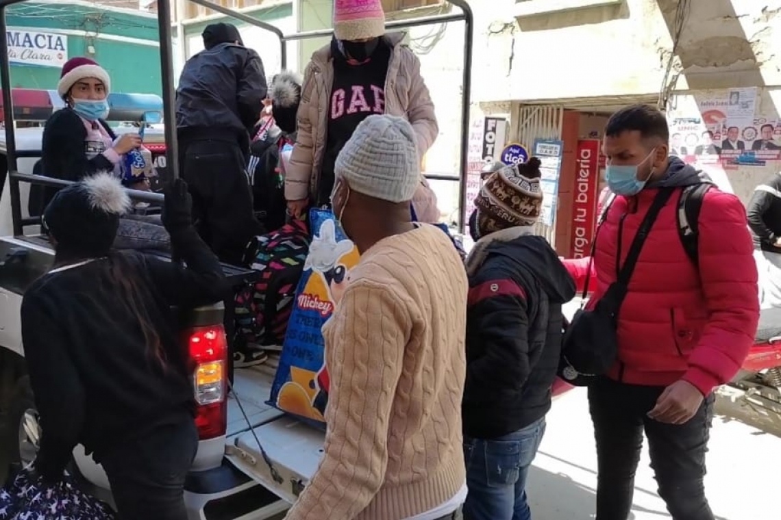 Detienen a 15 venezolanos indocumentados  que pretendían trasladarse hacia Pisiga 