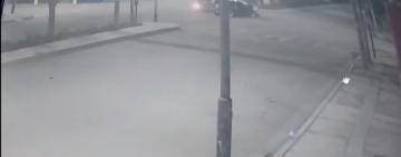 Cámara de seguridad registra el instante de la colisión suscitada la madrugada del lunes