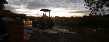33 toneladas de cerveza de contrabando  fueron destruidas en Puerto Suarez