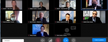 Fiscal General participa en encuentro virtual de la ONODC para analizar la lucha antidroga