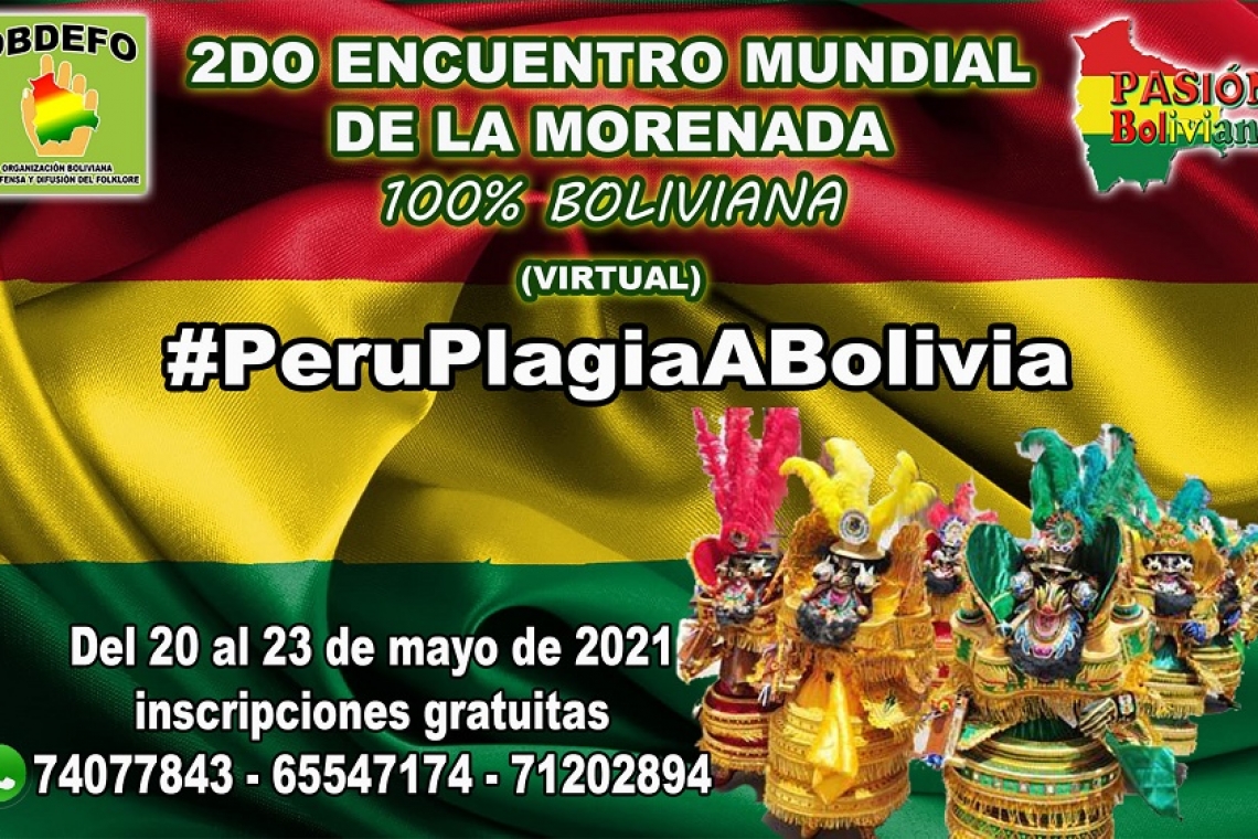En 45 ciudades del mundo, los bolivianos denunciaran plagio de la morenada por el Perú