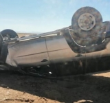 Funcionario aduanero pierde el control al conducir  y termina volcándose en el tramo La Joya-Kiska