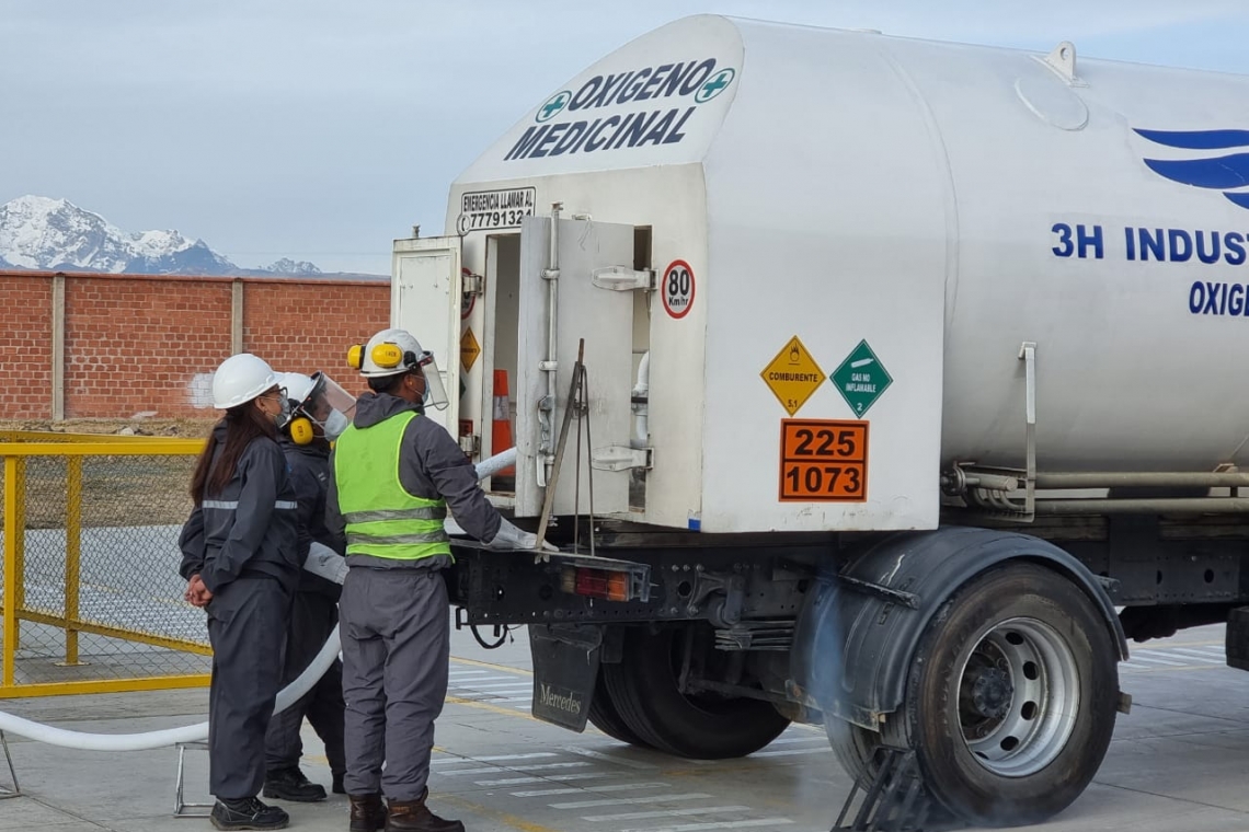 Planta de Palcoco suministra oxígeno a La Paz, Cochabamba y Santa Cruz