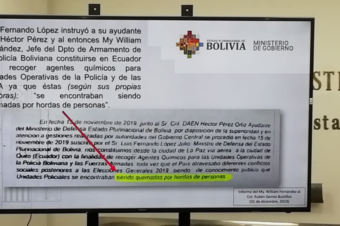 Apoyo de Ecuador a régimen de Añez no debe quedar en la impunidad