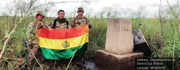 Navales verifican Hitos fronterizo con Brasil y Paraguay