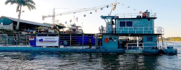 Se reactiva transporte fluvial Hidrovía Ichilo-Mamoré llevando 60 tn de cemento