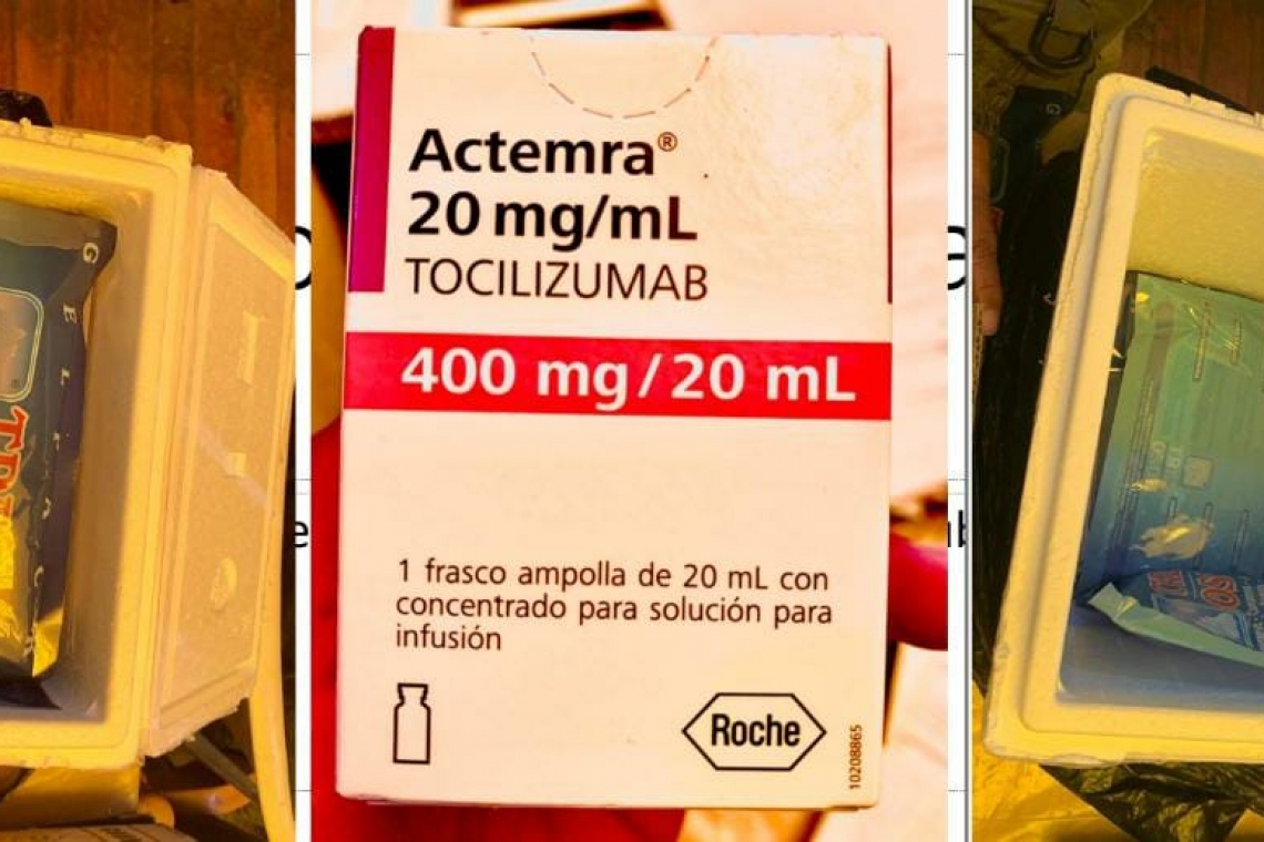 Aprehenden a dos personas que internaron  medicamentos Covid-19 de forma irregular