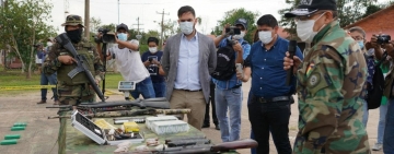 FELCN secuestra avionetas, armas y afecta al narcotráfico con $us 4 millones