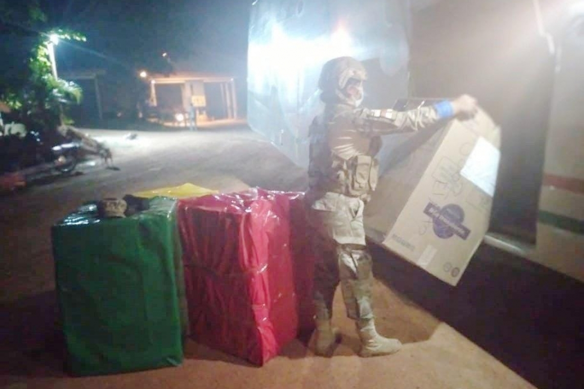 Comisan lavadores y fardos de ropa valuado en Bs23.600 en frontera con Brasil