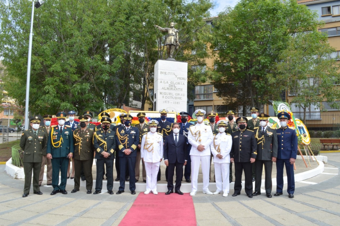 Bolivia y Perú conmemoran 142 años del combate naval de “Angamos”