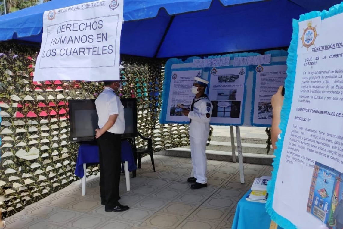 Marinos socializan derechos humanos en los cuarteles en Bermejo