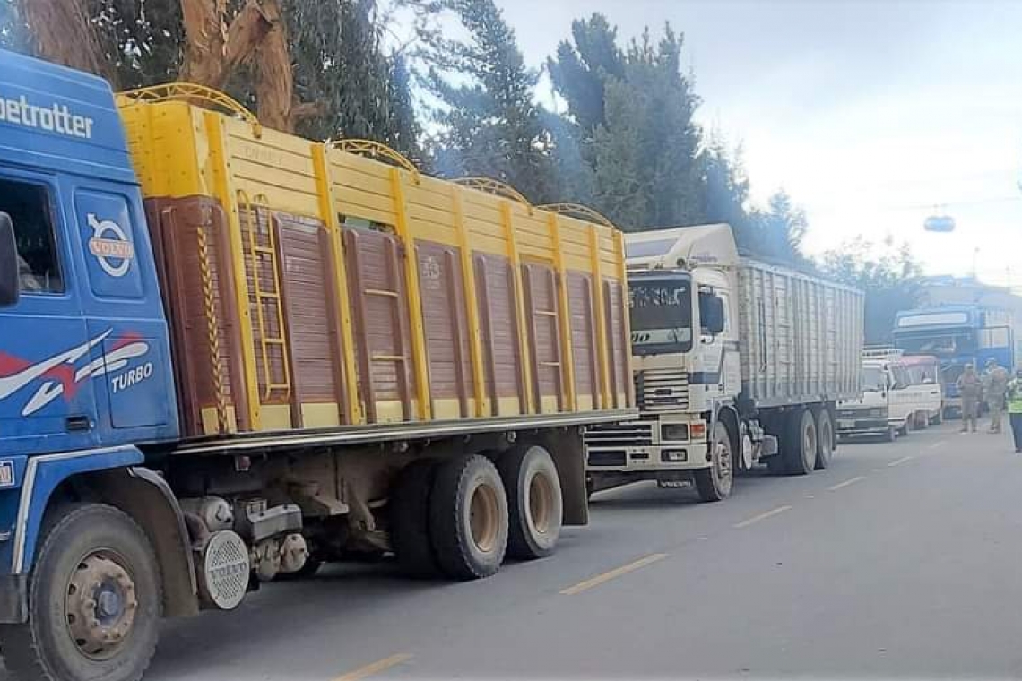 Aduana recibe y camiones y minibuses con contrabando de los militares