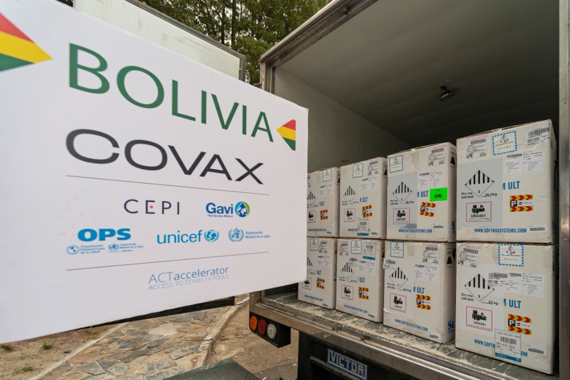 EEUU dona a Bolivia 999.180 dosis de vacunas Pfizer 