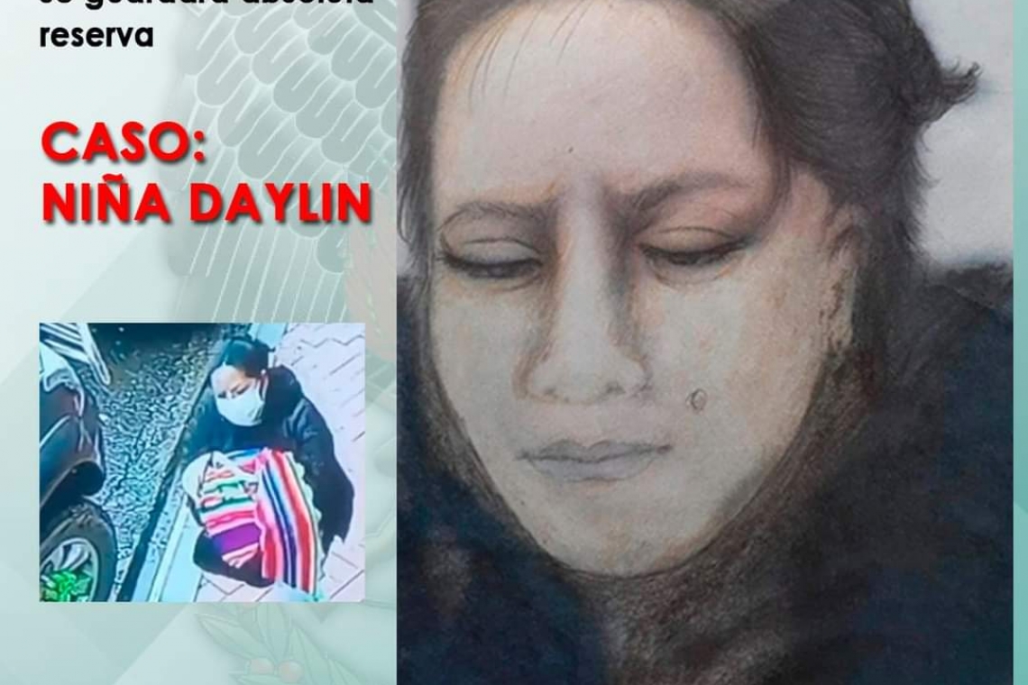 Policía cierra filas para hallar a raptora de Daylin, difunde el identikit 3D