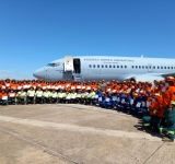 Regresa contingente militar que sofocó incendios forestales en Argentina