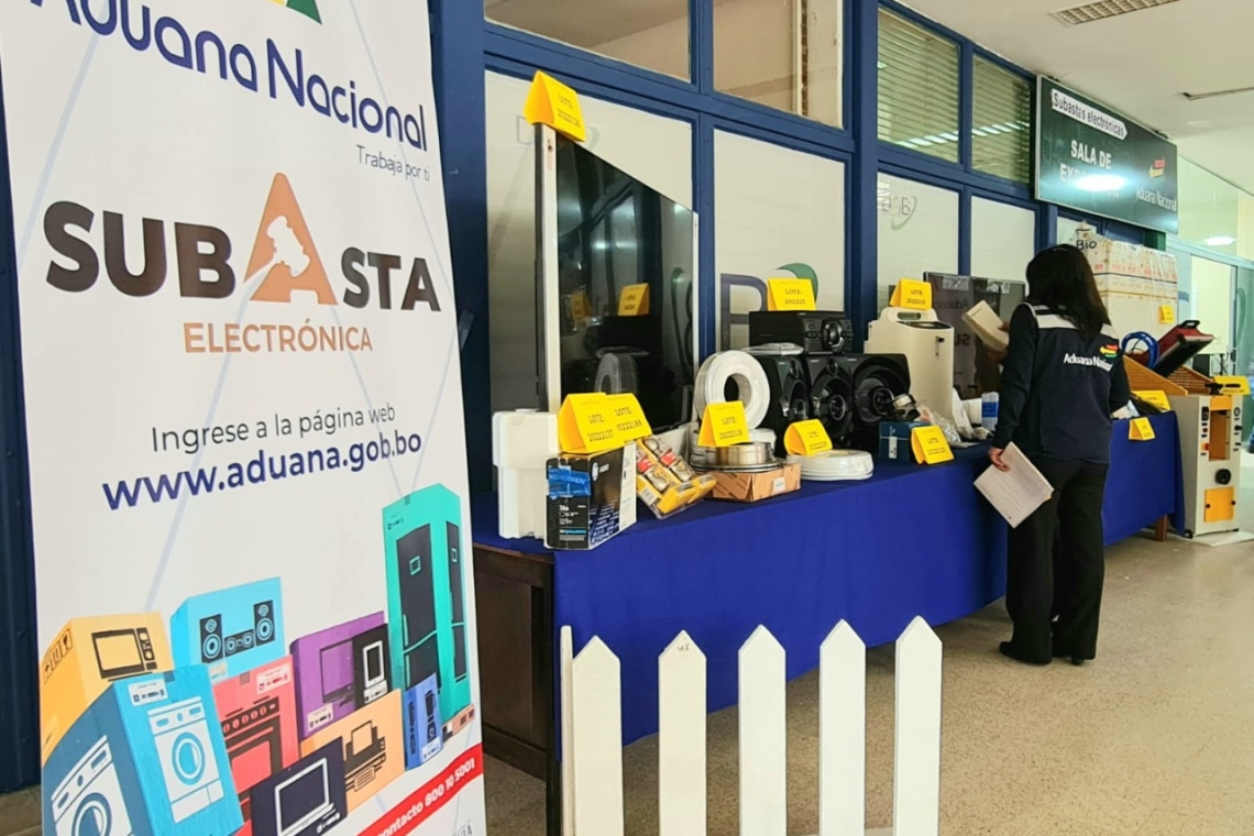 Aduana Nacional lanza la “Subasta Electrónica 2022”