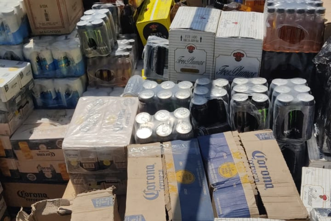 Aduana allana casa y comisa Bs 150.000 en bebidas alcohólicas