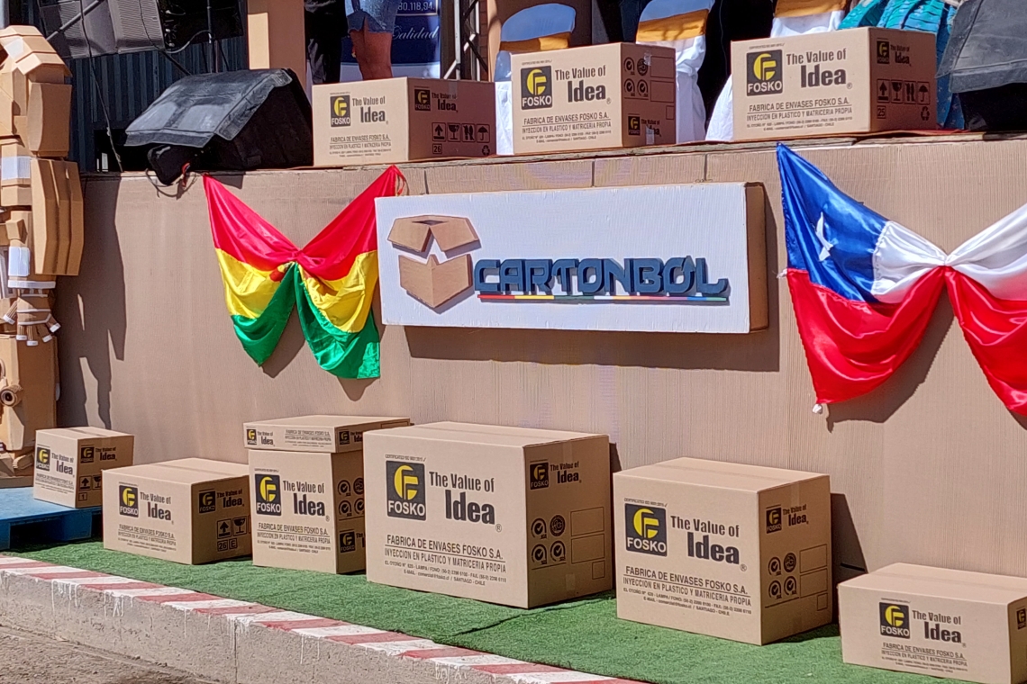 Cartonbol exporta a Chile 632 mil cajas por Bs. 4 millones