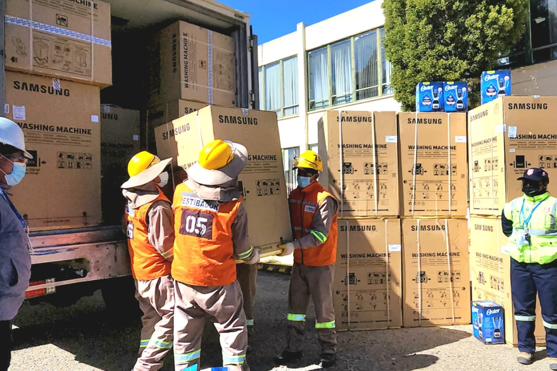 Aduana incauta lavadoras y electrónicos valuados en más de Bs 3,6 millones