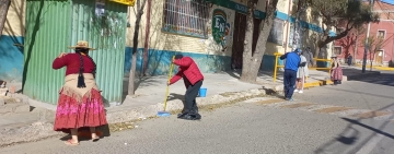 Campaña de limpieza en Oruro se realizó con poca participación de la ciudadanía 