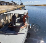 Hidrografía Naval realiza mantenimiento en Estación Hidrométrica en Puerto de Guaqui