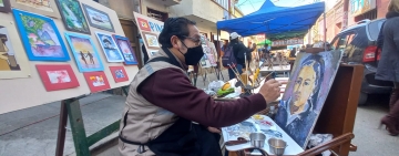 Bellas Artes Oruro declara a la calle Bolívar como “La calle de las artes” 