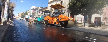 Por las Fiestas Patria se dispone recapado asfáltico por la ruta del desfile 