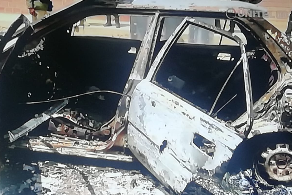 Policía sigue pista de atracadores y hallan el vehículo robado en El Alto