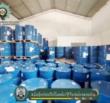 FELCN confisca 55.000 litros de acetato de etilo para cristalizar cocaína