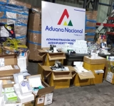 Aduana comisa más de media tonelada de insumos médicos procedente de EEUU