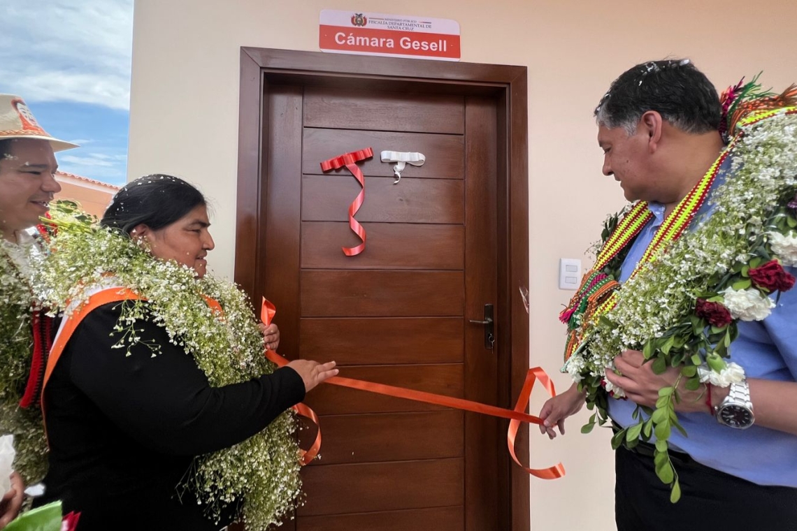 Fiscalía inaugura moderna Cámara Gesell para víctimas de violencia en Mairana