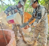 Armada edifica pozos de agua para marinos que resguardan la soberanía en frontera con Brasil