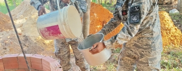 Armada edifica pozos de agua para marinos que resguardan la soberanía en frontera con Brasil