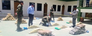 FELCN afecta con $us 830.509 al confiscar 376 kilos de droga en Potosí
