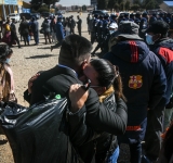 Habiendo cumplido con su servicio a la Patria jóvenes llegan de sus destinos