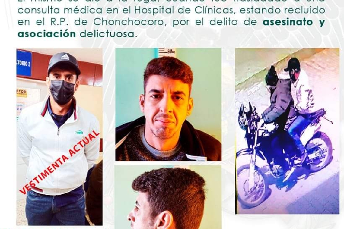 Fuga reo en medio de tiroteo, hiriendo y victimando a policías en Hospital de Clínicas