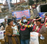 Ayuda humanitaria para 471 familias damnificadas de cuatro municipios paceños