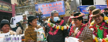 Ayuda humanitaria para 471 familias damnificadas de cuatro municipios paceños