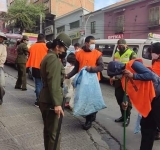 Compadres infractores asearon varios puntos de la ciudad de La Paz
