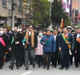 Gobierno, FFAA y Policía rinden homenaje a la valerosa ciudad de El Alto