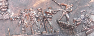 Con fervor cívico estudiantes de unidad naval rinden homenaje a héroes de Calama