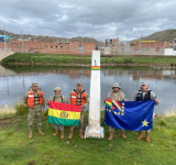 Defensa inspecciona zonas de seguridad en la línea de frontera con el Perú
