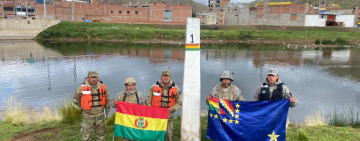 Defensa inspecciona zonas de seguridad en la línea de frontera con el Perú