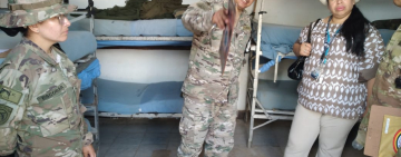 Defensa verifica en Pando condiciones de soldados en cuarteles tras inundaciones